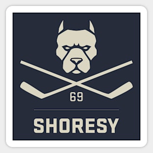 Shoresy 69 Pitbull Skull and Bones - Dark Sticker